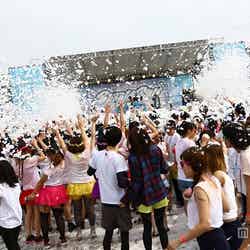 ※「バブルラン2015 in千葉」の様子/画像提供:バブルラン