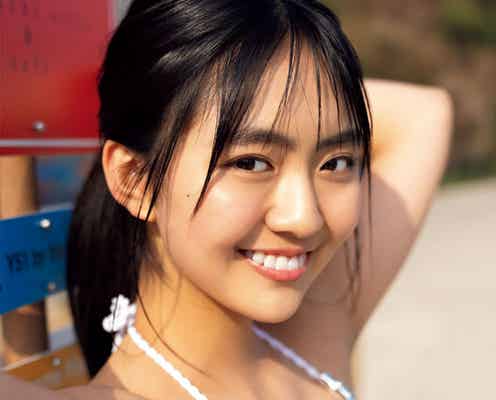 「ミスマガジン2019」豊田ルナ、水着で美谷間くっきり