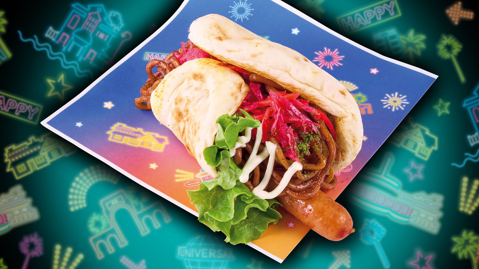 カレーナン！？ 焼きそばドッグ／画像提供：ユニバーサル・スタジオ・ジャパン