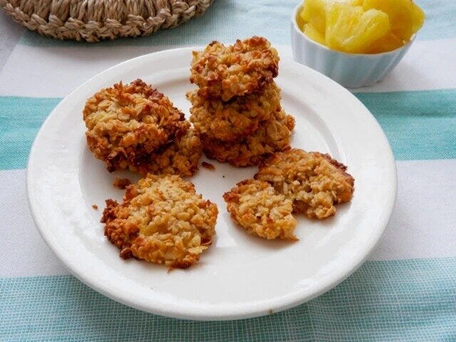 パイナップル入りオートミールクッキー