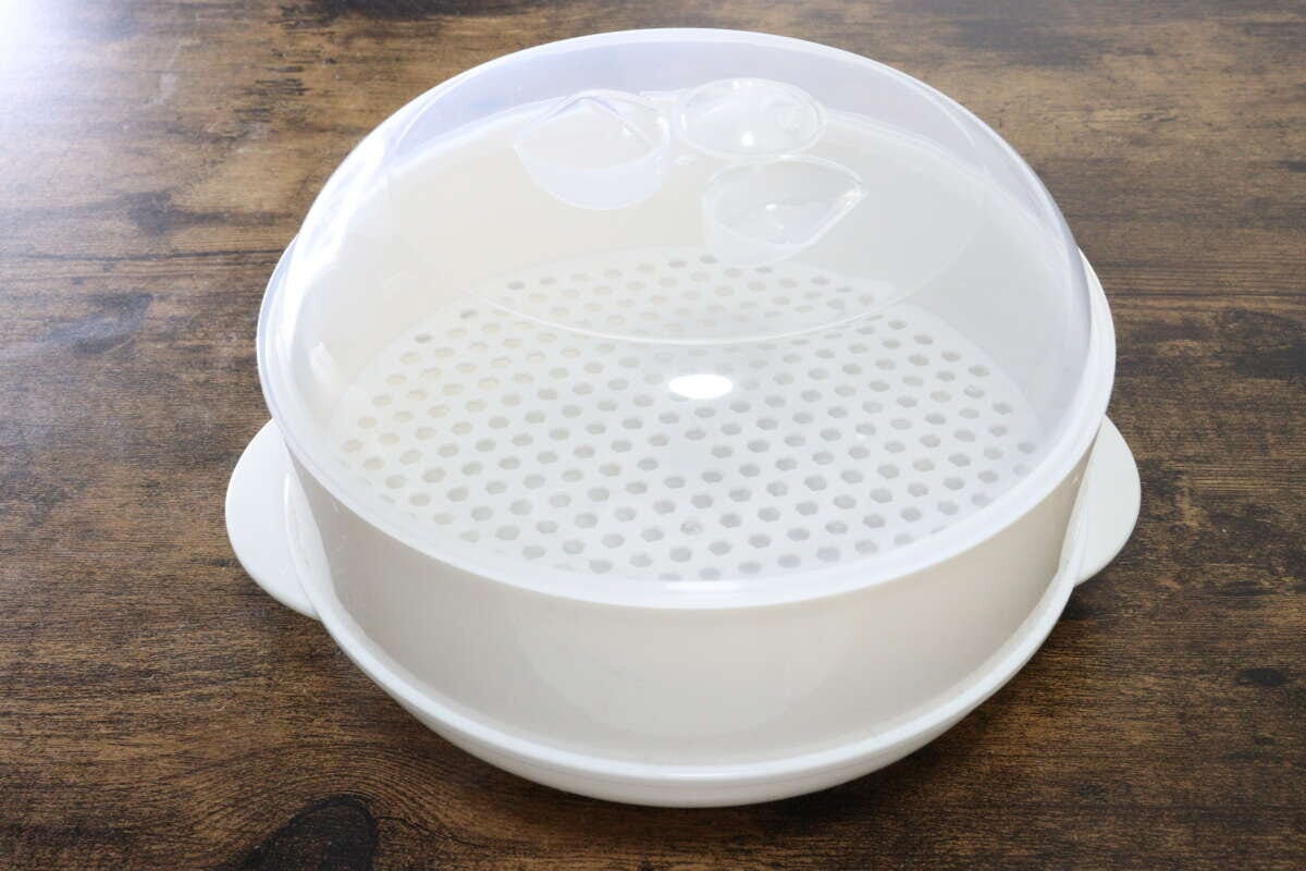 1段電子レンジ蒸し器 ダイソー 1段電子レンジ蒸し器 ダイソー 調理グッズ