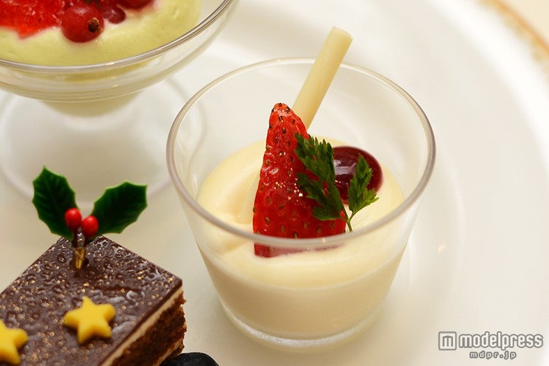 オレンジ風味のホワイトチョコレートムース