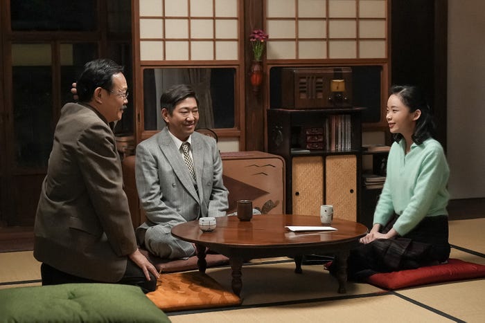 近藤芳正、黒田有、趣里「ブギウギ」第81話(C)NHK