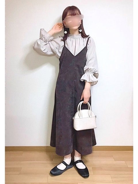 ドレスシューズ　プチプラのあや　コーデ　おしゃれ　画像　春コーデ　最旬コーデ　ワンピース