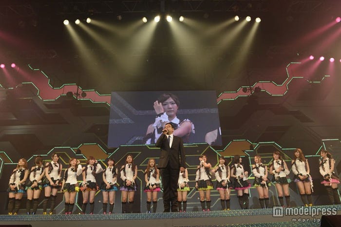 TOKYO DOME CITY HALLでの速報発表の模様(C)AKS