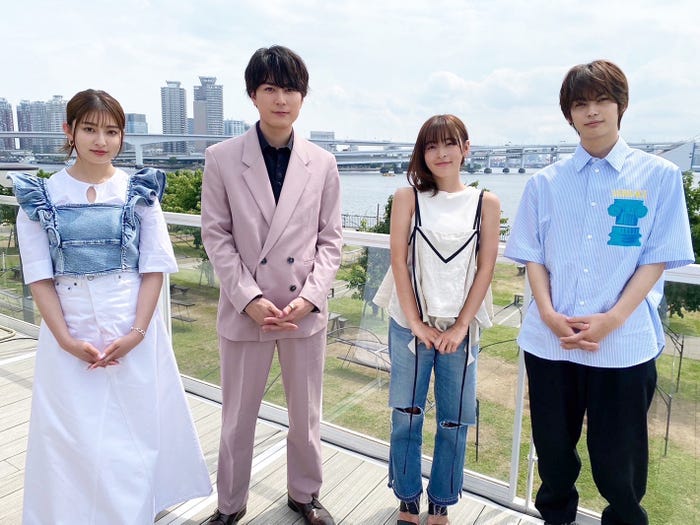 (左から)吉川愛、間宮祥太朗、森七菜、神尾楓珠(C)カンテレ