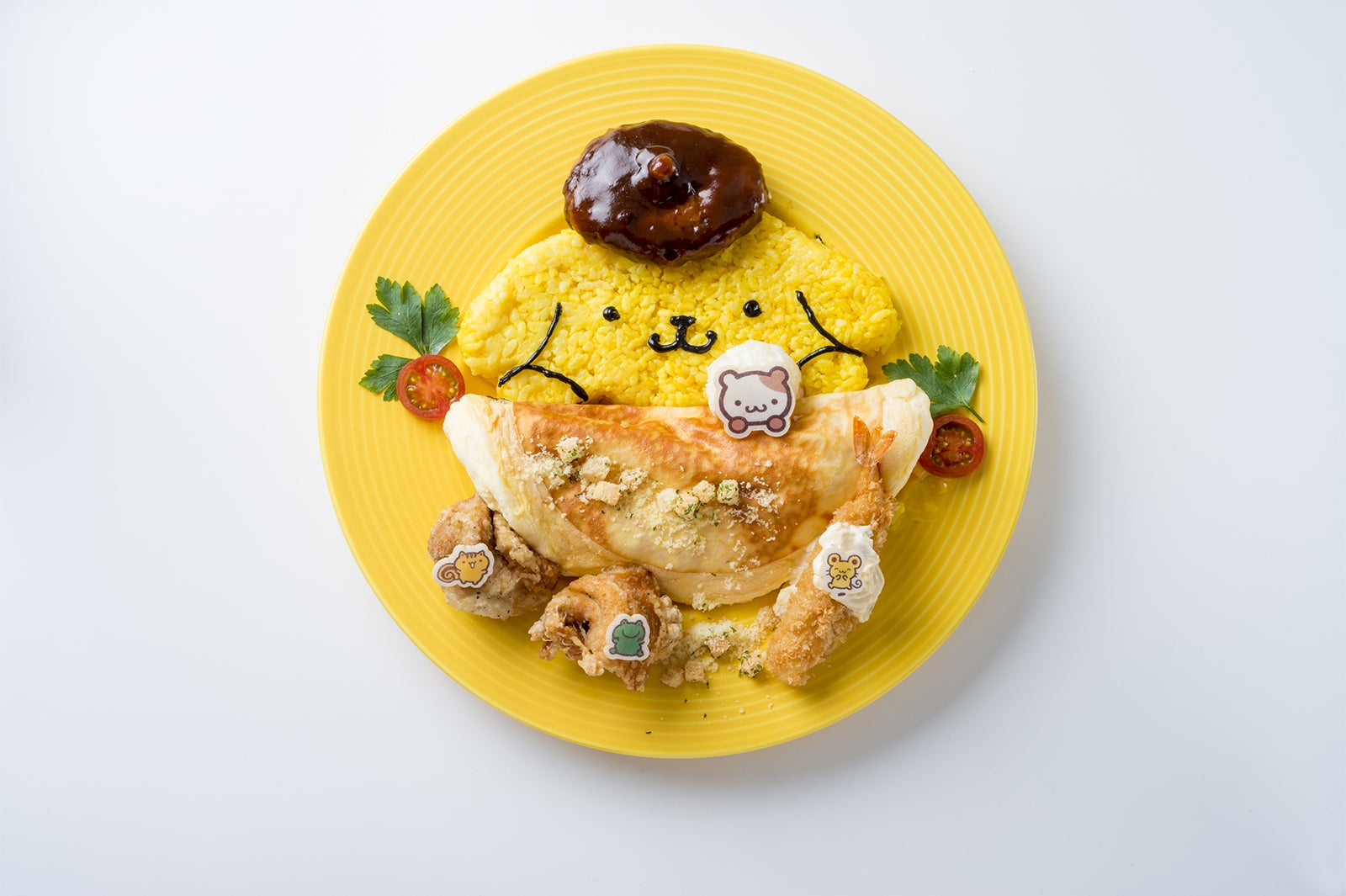 フレンズ大集合！プリンのポムライス1,650円／画像提供：ソルト・コンソーシアム