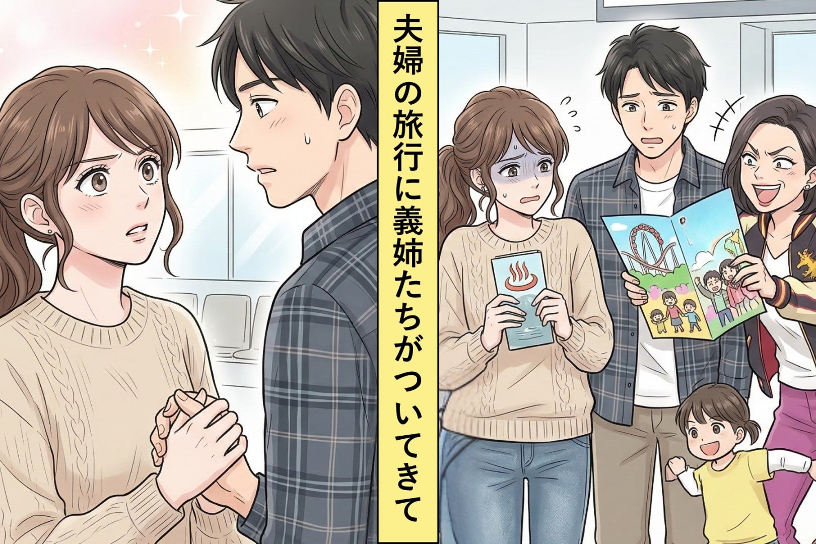 夫婦旅行についてくる義姉家族「数人増えたって変わんないよ」→旅行先で姿を消してみた