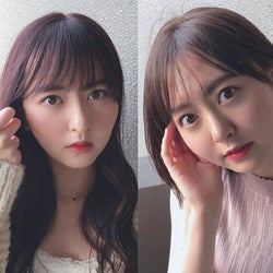 HKT48 森保まどか、今後のヘアスタイルをファンに問う「どっちが好き?」
