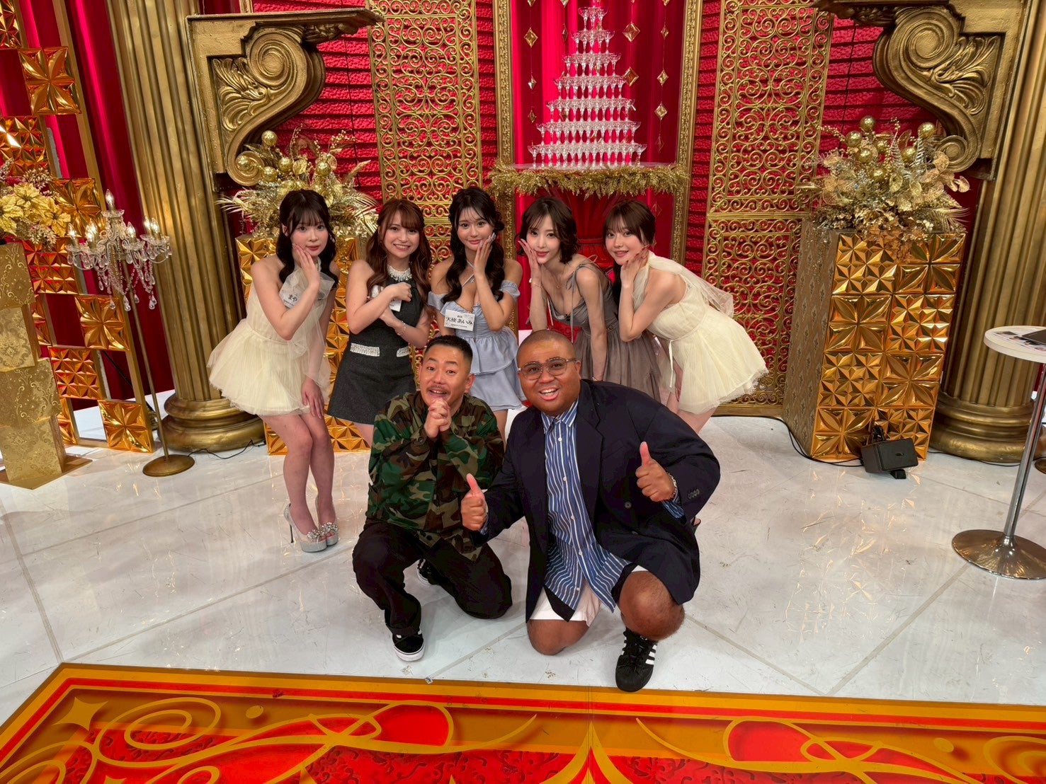 （上段左から時計回りに）まや、はるか、天使あいみ、天海りこ、羽澄まり、アントニー（マテンロウ）、酒井貴士（ザ・マミィ）（提供写真）