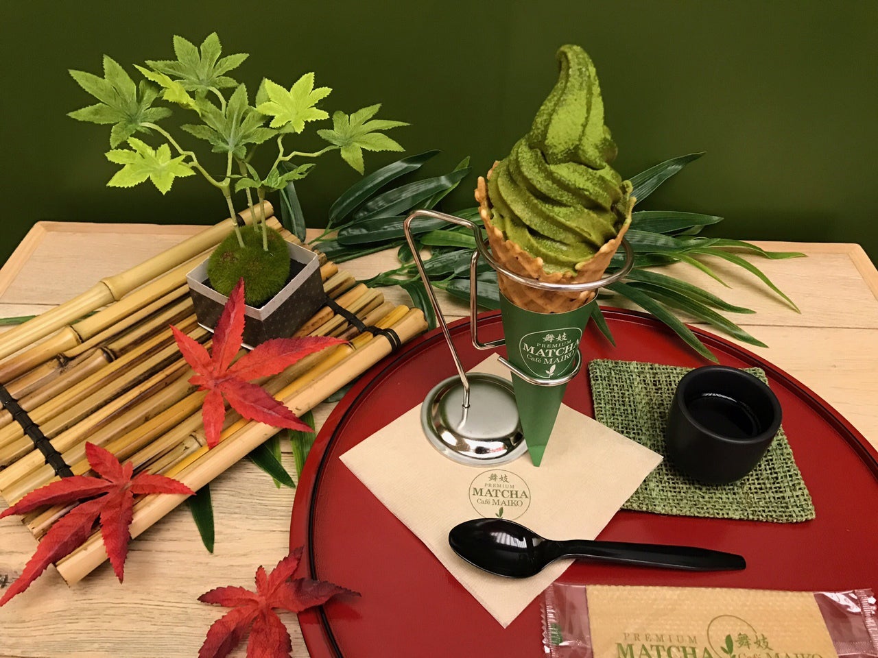 抹茶ソフトクリームセット／画像提供：エクシオジャパン