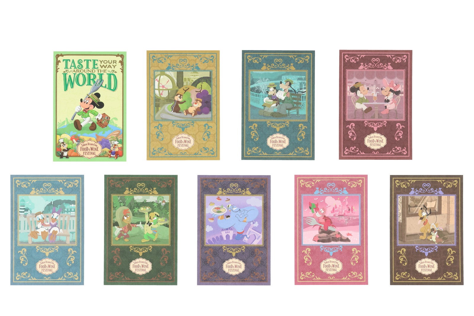 ポストカードセット¥1,800（C）Disney