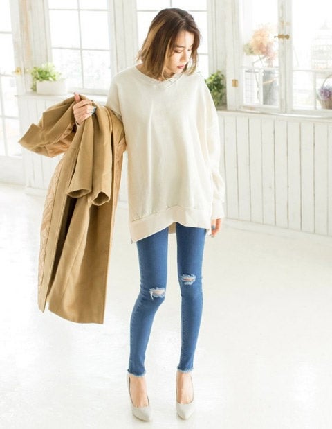 選べる2TYPE裾フリンジデニムパギンス「Re:EDIT by GALSTAR」1,998円（税込）／画像提供：Re:EDIT by GALSTAR