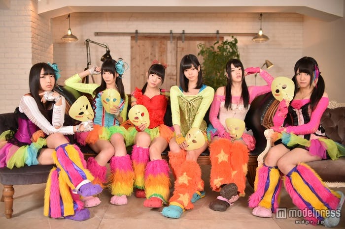 仮面女子(一部メンバー)/(左から)月野もあ、桜のどか、立花あんな、澤田リサ、神谷えりな、窪田美沙