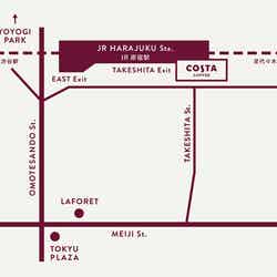 コスタコーヒー 原宿駅店／画像提供：JR東日本クロスステーション リテールカンパニー
