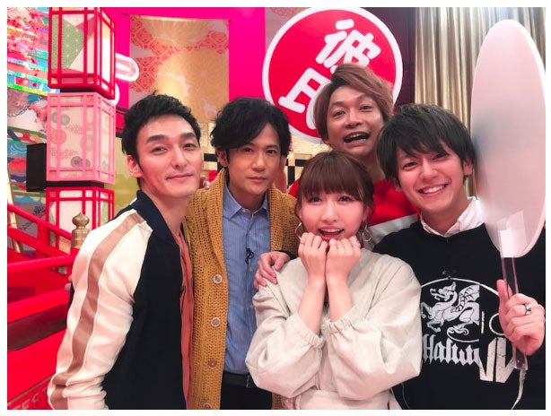 草なぎ剛・稲垣吾郎・香取慎吾・桃と恋人のまーさん／桃オフィシャルブログ（Ameba）より