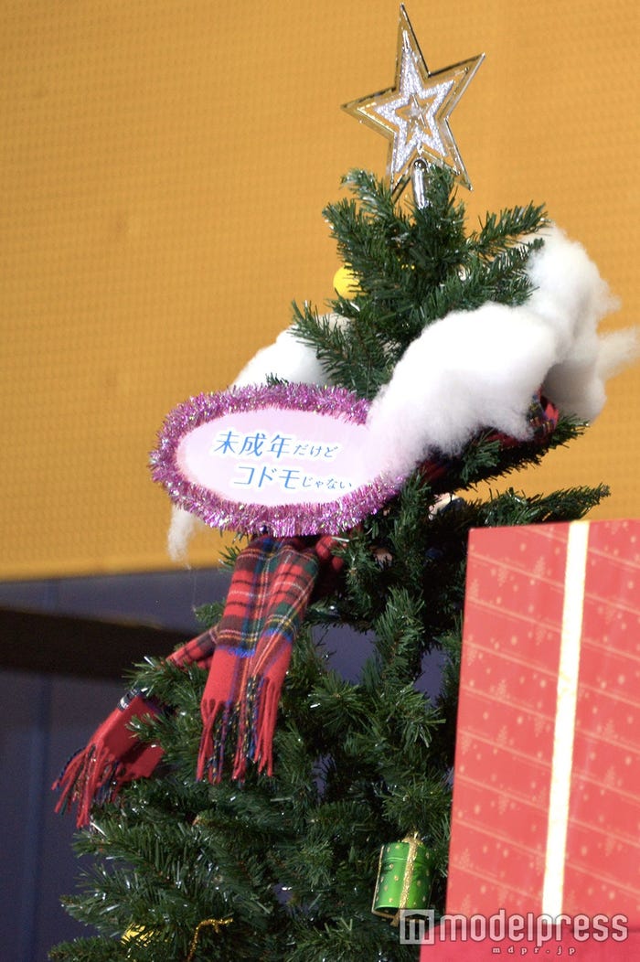 知念侑李が装飾したクリスマスツリー(C)モデルプレス