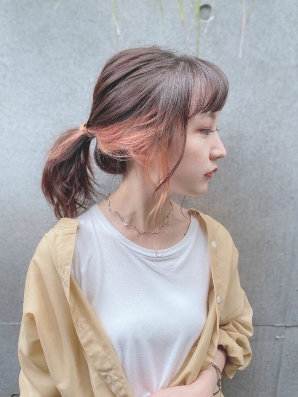 インナーカラーを活かしたヘアアレンジ集 色を綺麗に魅せる髪型をご紹介 モデルプレス