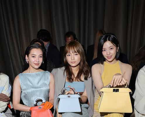 川口春奈、IVEユジンらとフロントロウで豪華共演「FENDI」ミラノコレに来場