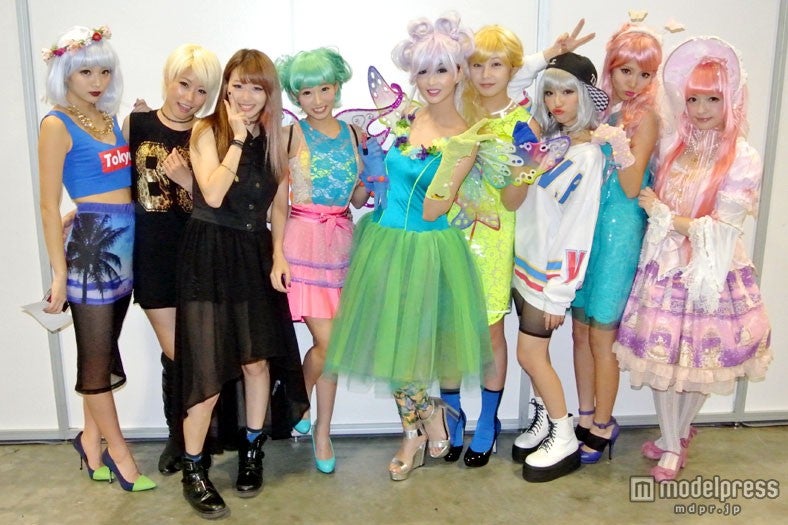 ファッションショー終了後の集合ショット