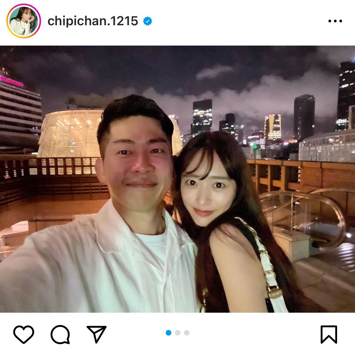 太田博久、近藤千尋／近藤千尋Instagramより