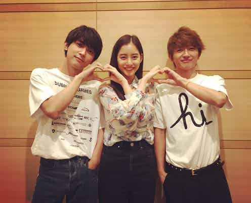 吉沢亮&新木優子、AAAライブ鑑賞 Nissy(西島隆弘)との“神3ショット”にファン興奮「顔面偏差値高すぎ」<あのコの、トリコ。>