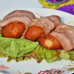 カマンベールチーズ餅の筋肉巻き¥700(C)モデルプレス