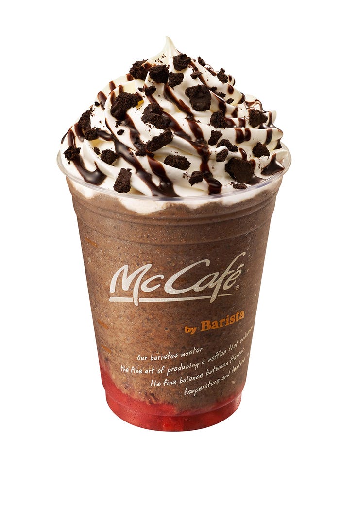 いちごオレオ チョコフラッペ/画像提供:日本マクドナルド
