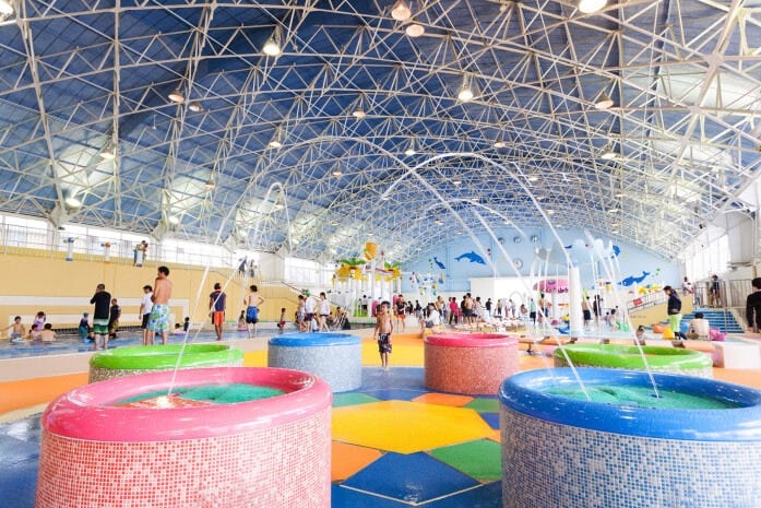 ぴちゃぴちゃプールエリア、おもちゃプールエリアなど5つのエリアがある「スパキッズ」【制限】小学3年生以下と保護者(未就学児は要付添、子ども・大人とも単独利用は不可)