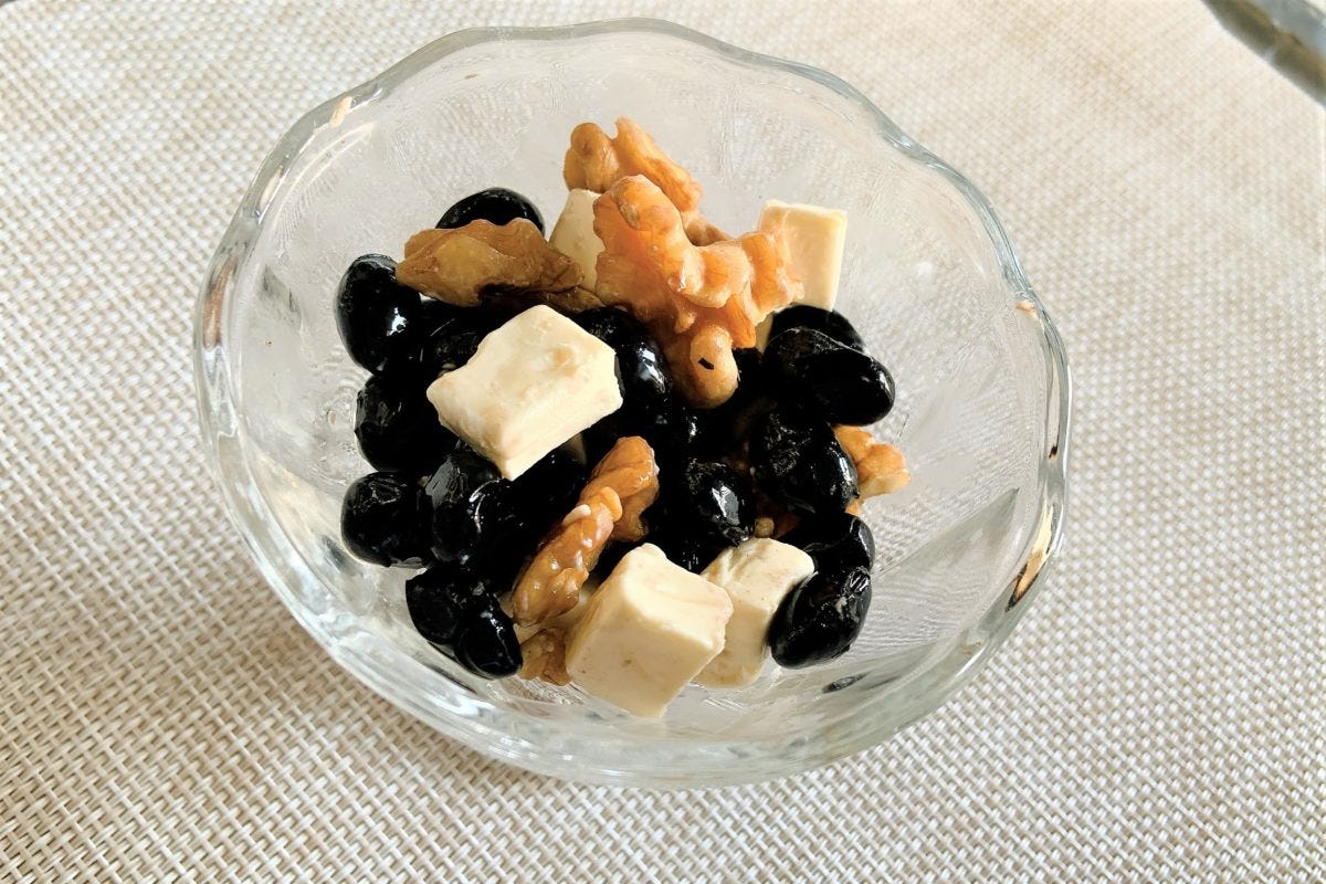 黒豆クリームチーズくるみ