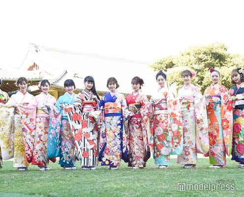 小芝風花・岡田結実・藤田ニコルらオスカー美女11人、艶やか晴れ着姿で集結