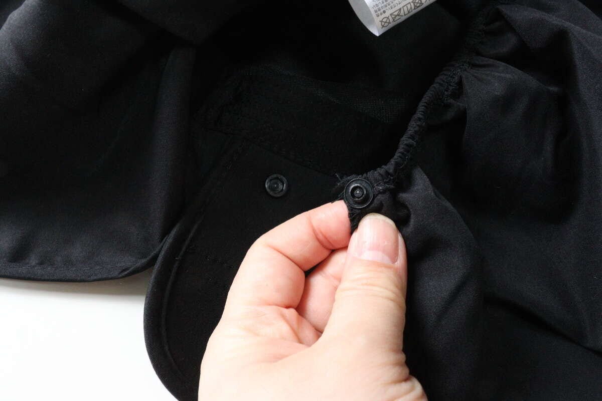 UVカットハット（冷感）　マスク部分のゴム