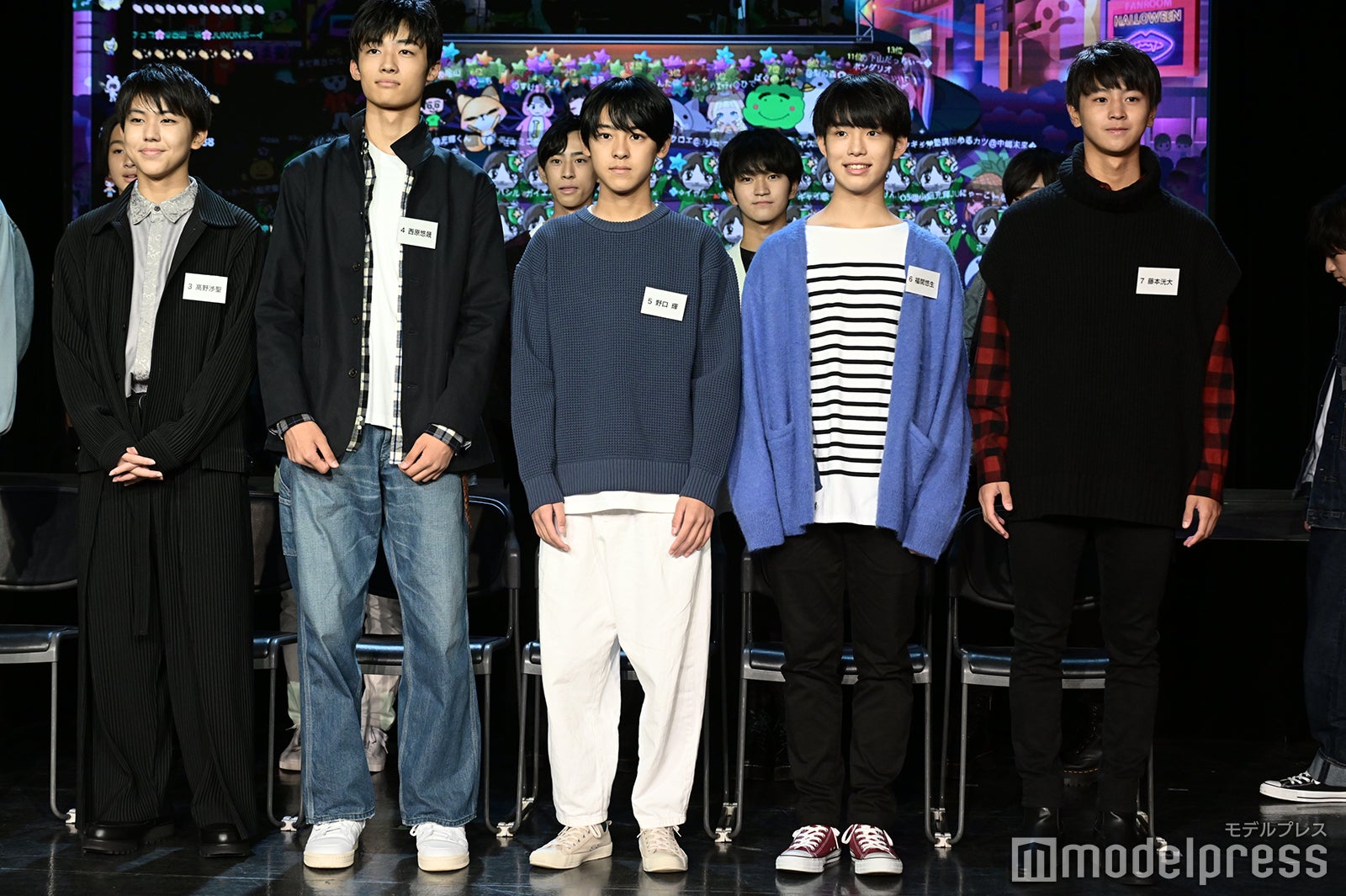 高野渉聖、西原悠晟、野口輝、福間悠生、藤本洸大 （C）モデルプレス