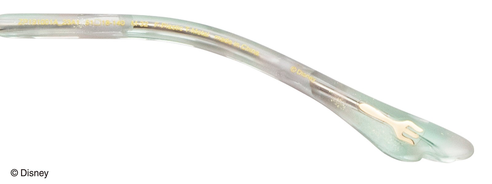 アリエルが髪をとかしたフォークをモチーフとしたメタルパーツ