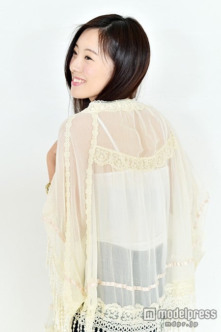 ふんわり透けるシフォン素材