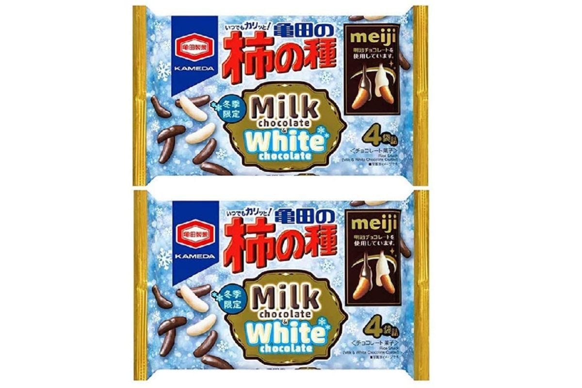 柿の種ミルクチョコ&ホワイトチョコ