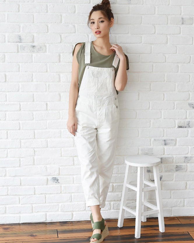 [綿100%]デニムサロペット・ロングパンツ「LuzLlena」4,670円（税込）／画像提供：LuzLlena