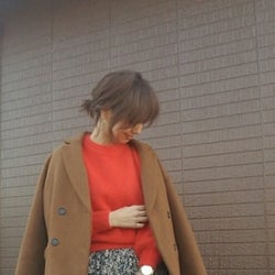 そろそろ春を意識したい♡ 冬の終わりの花柄スカート