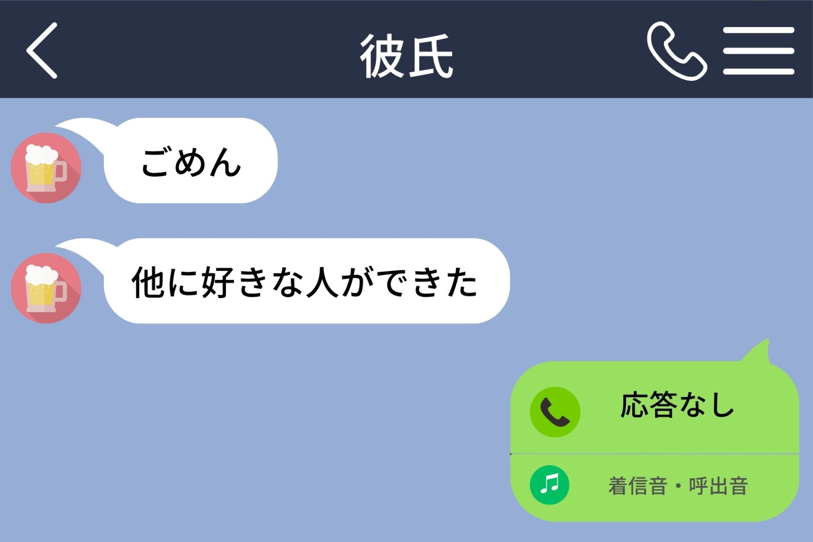 「他に好きな人ができた」と送った彼の、その人から私に届いた１通