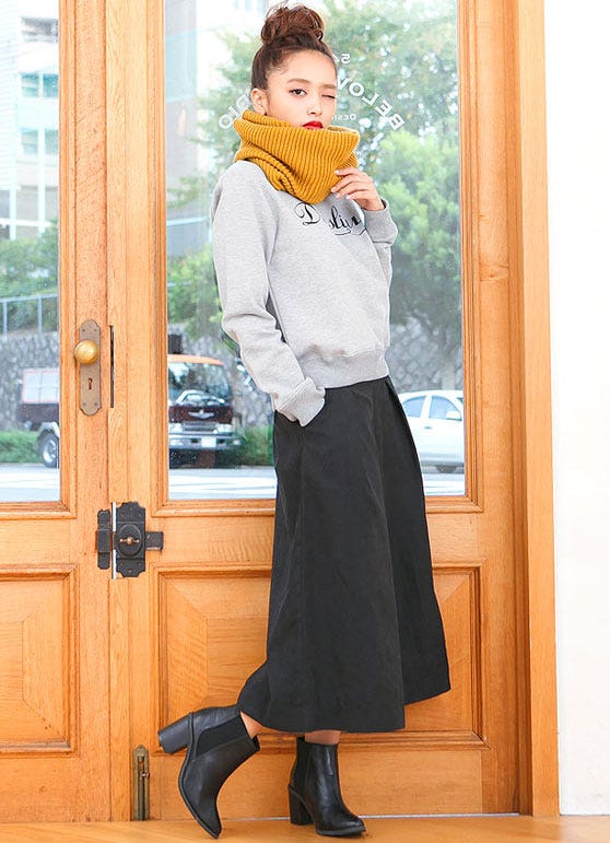 太ヒールサイドゴアブーツ「神戸レタス」3290円(税込)/画像提供:神戸レタス