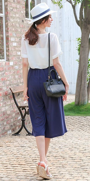 7分丈or10分丈リラックスガウチョパンツ「salus」1,490円（税込）