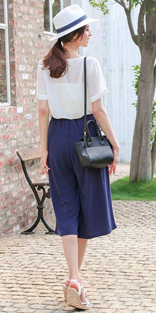 7分丈or10分丈リラックスガウチョパンツ「salus」1,490円(税込)