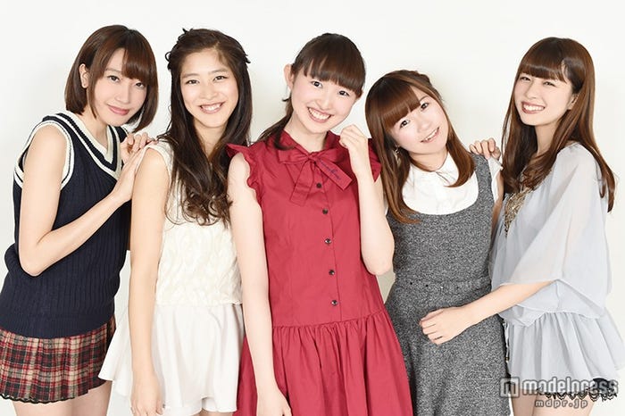 Re:ガールズ(左から)千畝あずみ、ayumi、福井有彩、愛内みさ、白石柚月(C)モデルプレス