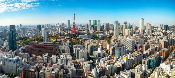 東京の空撮風景