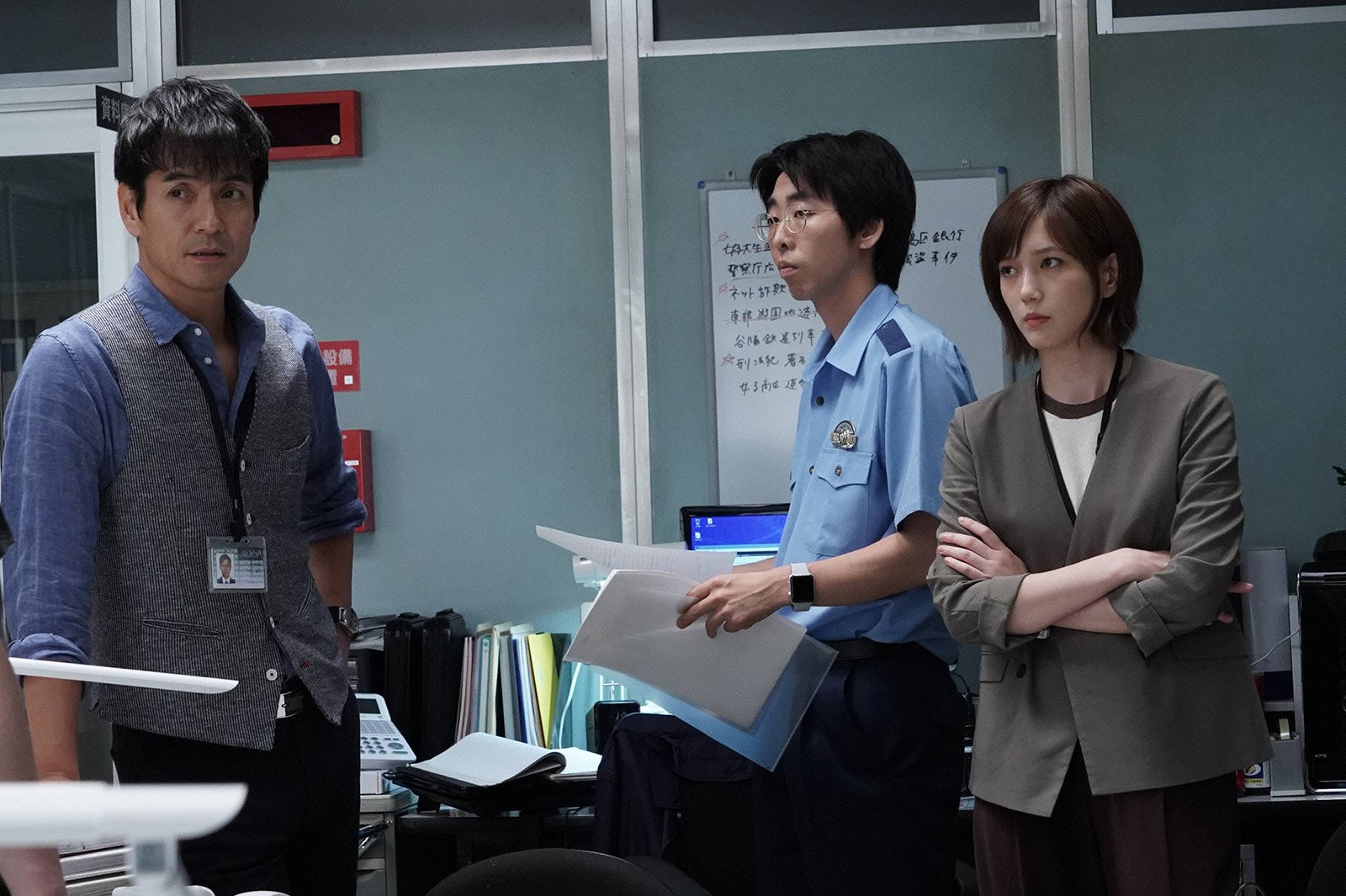 沢村一樹、柄本時生、本田翼「絶対零度～未然犯罪潜入捜査～」より（C）フジテレビ