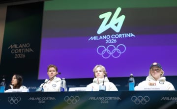 フィギュア米国代表が会見 金メダル最有力のマリニン「ワクワクしている」