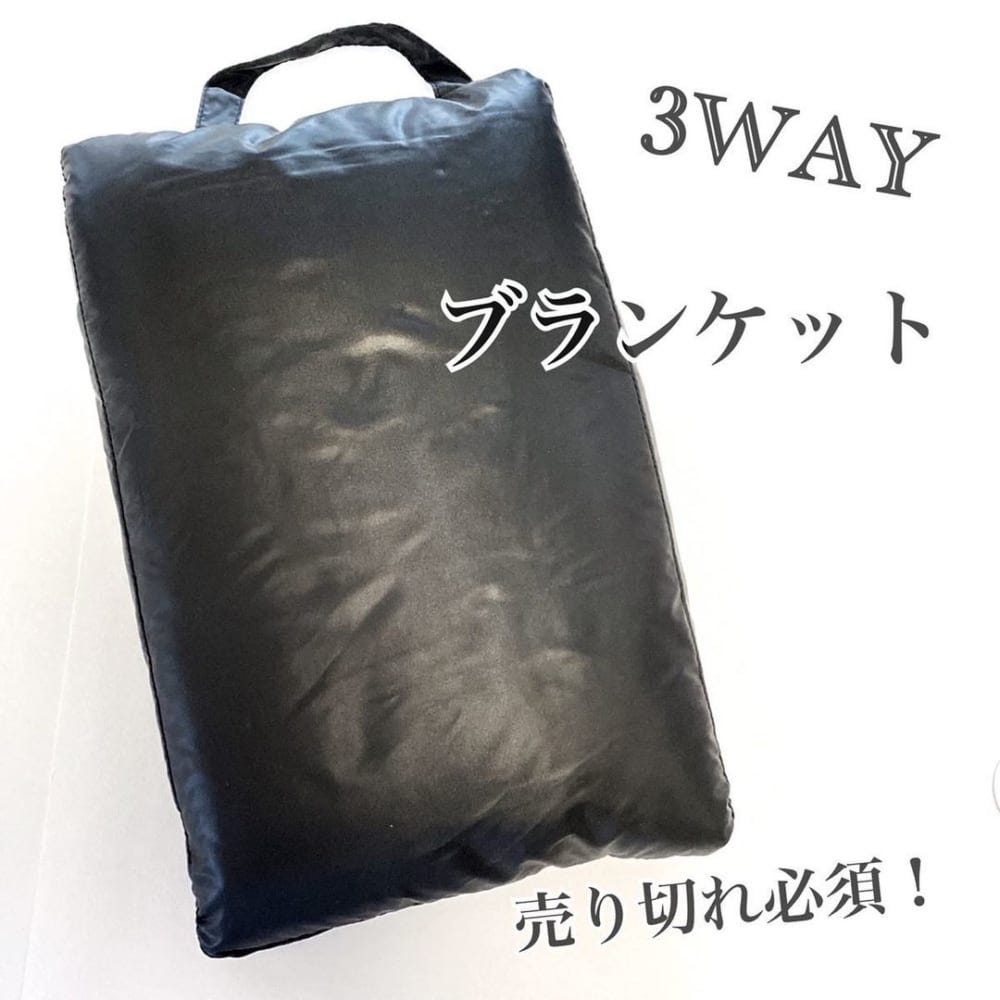 3WAYひざかけ（ダウン風）