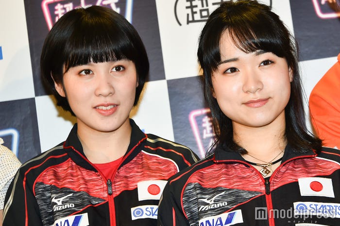 平野美宇、伊藤美誠 (C)モデルプレス