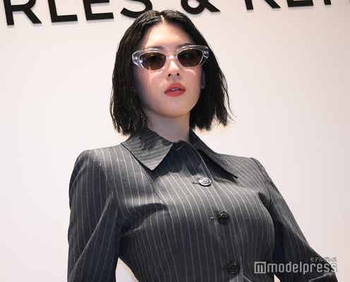 三吉彩花、鼻ピアス&サングラスでハードな雰囲気 挑戦したいこと明かす <CHARLES & KEITH 渋谷店OPENセレブレーションパーティー>