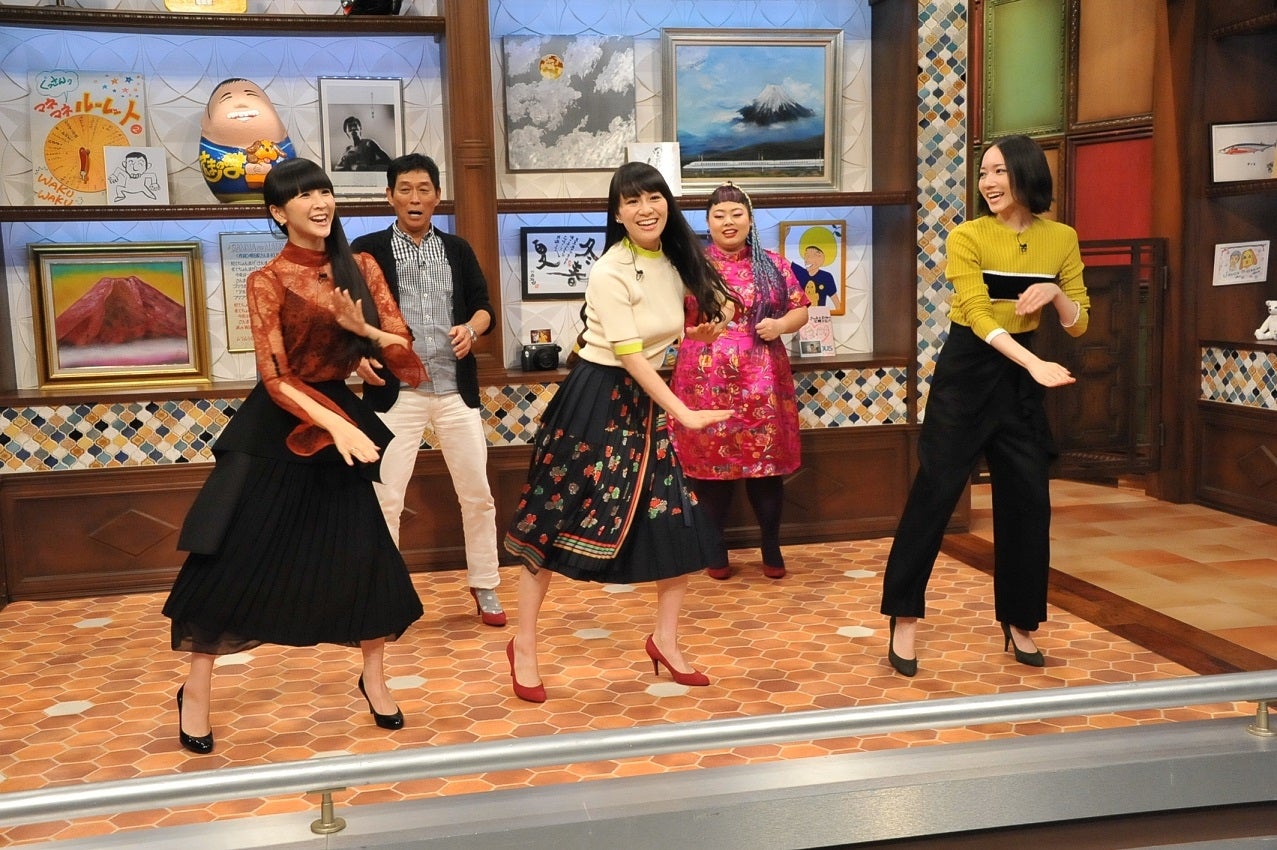 Perfume＆明石家さんま＆渡辺直美 （画像提供：関西テレビ）